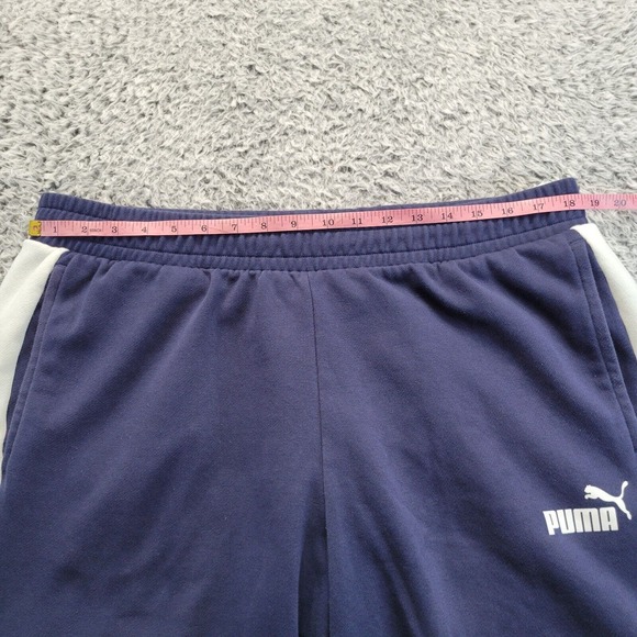 Puma Pants Men Extra Large Blue Joggers Sweatpants Lounge Athleisure Normcore - Picture 5 of 9